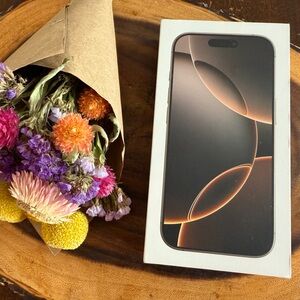 BOX ONLY Iphone 16 Pro Desert Titanium 256GB Original Box